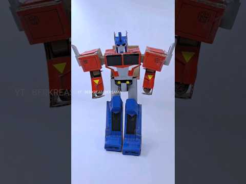 Cardboard Diy Optimus Prime Transformers Cyberverse #shorts #optimusprime #transformers