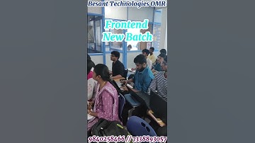 "Frontend Development New Batch | Learn HTML, CSS, JavaScript & More!" | Besant Technologies OMR.
