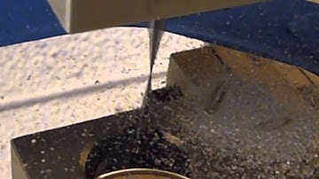 Cutting hard drive platter on CNC machine for hard drive POV display