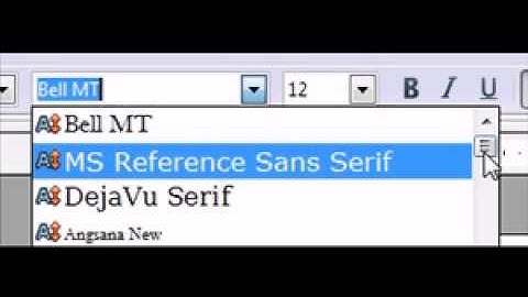 Change the font in OpenOffice Writer