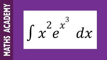 How to integrate x^2e^x^3 using a substitution
