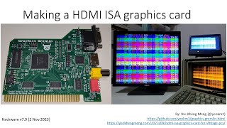 Making a HDMI ISA graphics card by improving the Graphics Gremlin - Hackware v7.9