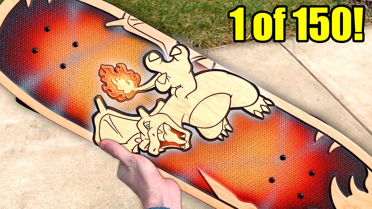 The 1 Of 150 Limited Edition Charizard Pokemon Skateboard By Bear Walker Unboxing Youtube