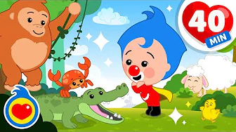 ¡Bailamos Como Los Animalitos! 🦀🐟 Canciones Infantiles de Animales (40 Min) | Plim Plim