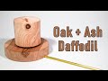 Woodturning - Oak + Ash Daffodil