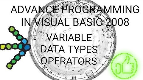 Visual basic 2008 Operator
