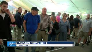 Applicants line up in Kenosha for “Amazon Jobs Day”