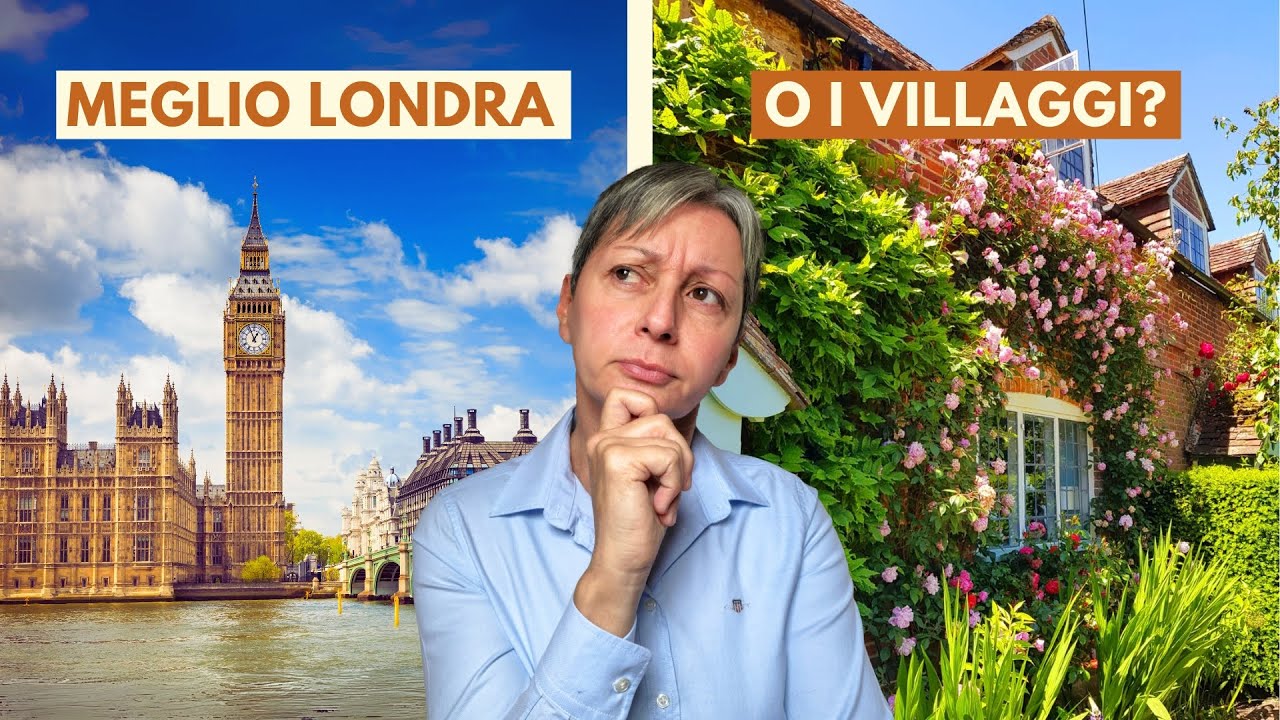 A composite image made of two photos: on the left hand side, the image of St Paul's Cathedral as seen from the Millennium Bridge i London, and o the right the beautiful village of Godshill on the Isle of Wight, with its thatched cottages and the parish church belfry.