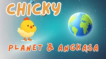 Chicky Belajar Planet dan Ruang Angkasa - Animasi Luar Angkasa - Lagu Anak Ceria