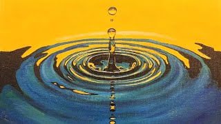 ripples water paint painting drop acrylic step tutorial