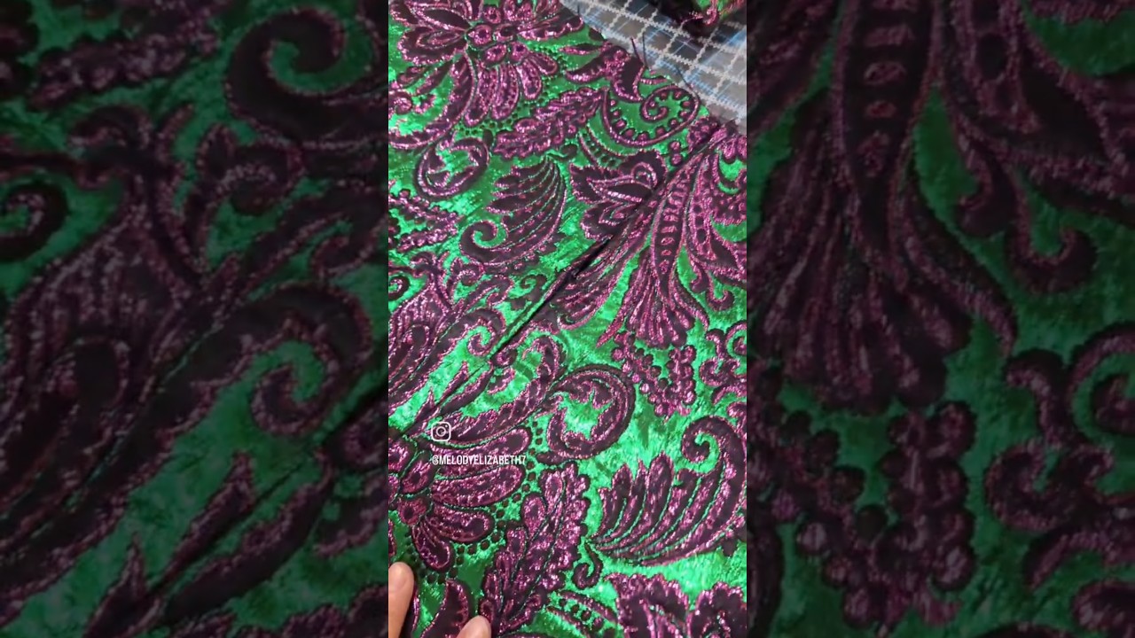 Designer Vintage Dress, Refashioned into a Skirt. Upcycled Brocade Skirt