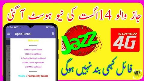jazz open tunnel new payload today | jazz free internet vpn 2022 today | open tunnel new host today
