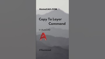 Copy To Layer Command In AutoCAD #shorts #youtubeshorts #autocad #tutorial #practice