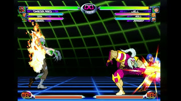 Sega Dreamcast MVC2 Omega Red Assist (Dan) F.S.D. in the corner only (On Jill w/. Fire zombie call)