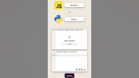Convert JavaScript into Python code.