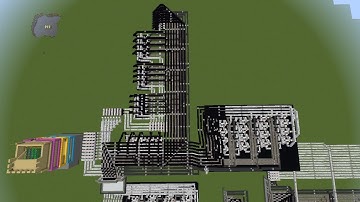 Minecraft Redstone 4 Bit Calculator Showcase