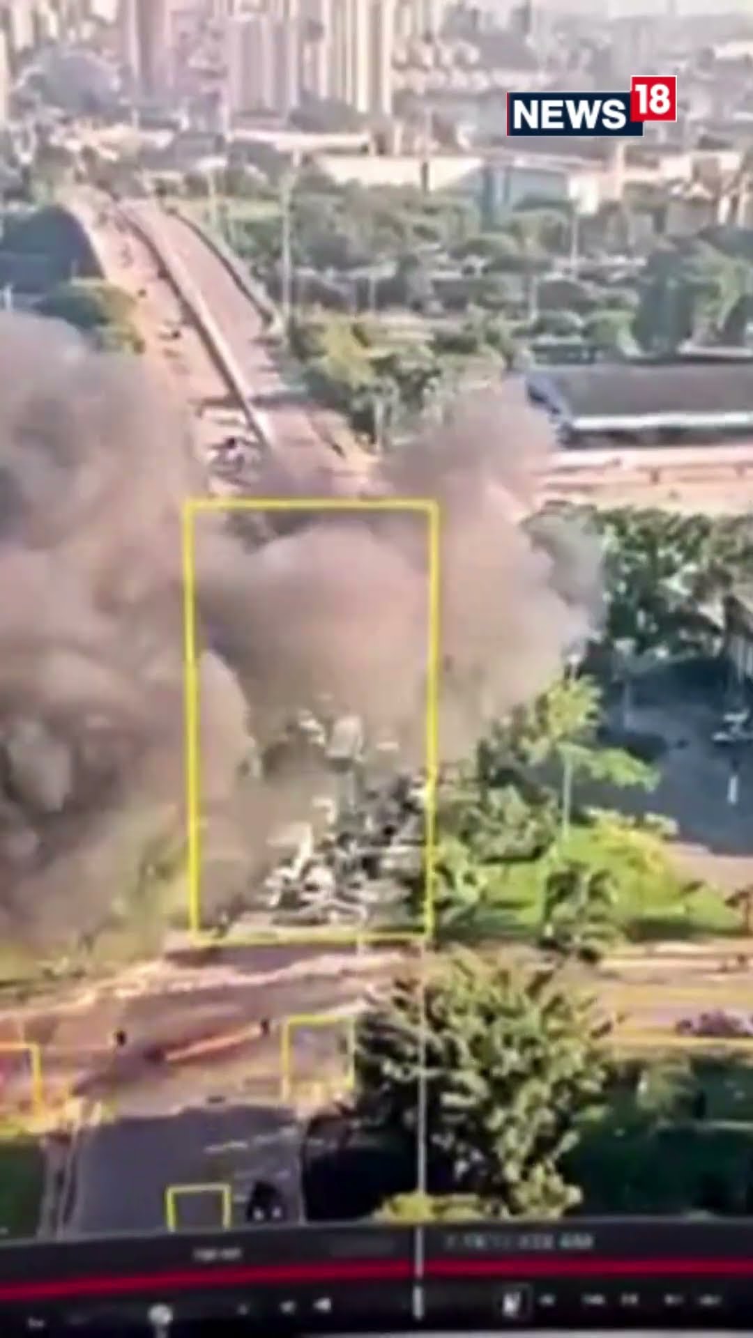 CCTV Footage Of  Sao Paulo Plane Crashes On Marques de Sao Vicente Avenue  | N18S #shorts