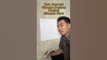 Cara Konversi Desimal ke Biner Part 2 #shorts #fyp #belajarmatematika