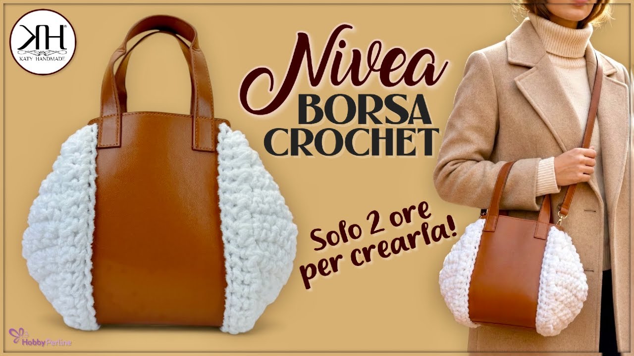 Borsa all'Uncinetto "Nivea" Facile e Veloce: Il Tutorial Perfetto anche per Principianti! 🧶✨