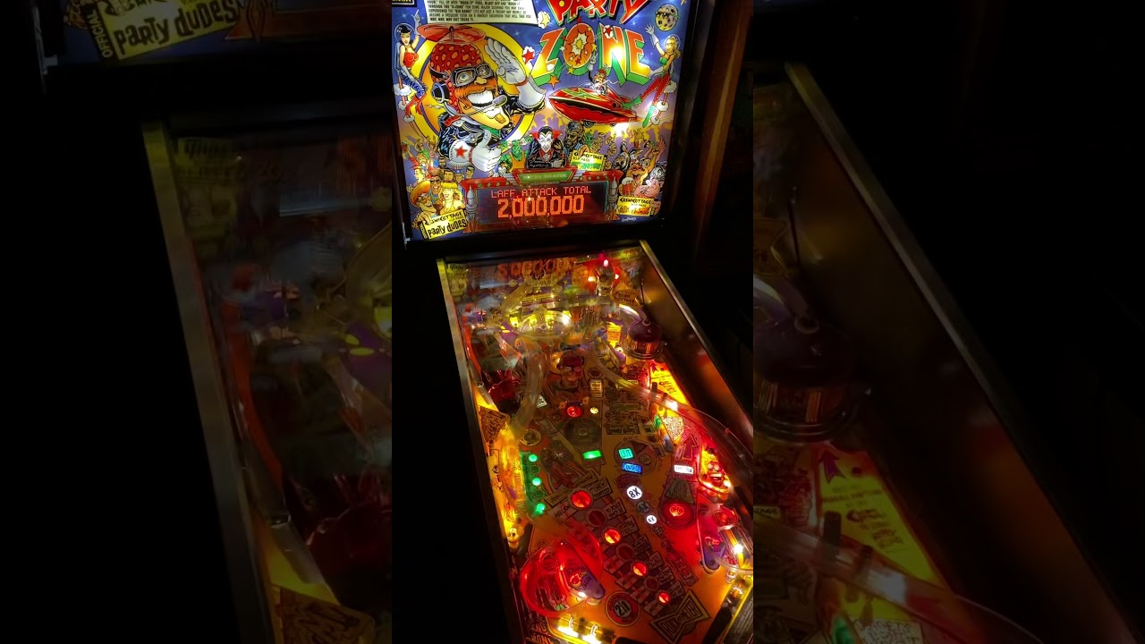Vintage Bally Party Zone DMD Pinball Arcade Machine Now Playing in Charleston, SC YouTube