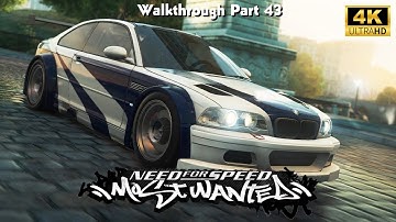 Need For Speed: Most Wanted Walkthrough Gameplay Part 43 (No Commentary Walkthrough) (NFS MW 2005)