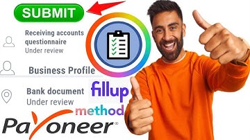 How to verify Payoneer | Payoneer receiving account questioners fill | Payoneer reciveing account