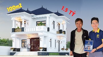 Khám phá ngay mẫu biệt thự tân cổ điển Chỉ với 100m2 một sàn có ngay 5 phòng ngủ | Nhà đẹp Misa