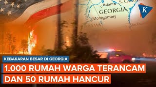 Amerika Dilanda Kebakaran, Api Mengancam 1.000 Rumah di Georgia