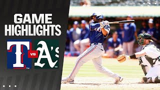 Rangers vs. A's Game Highlights (5\/7\/24) | MLB Highlights