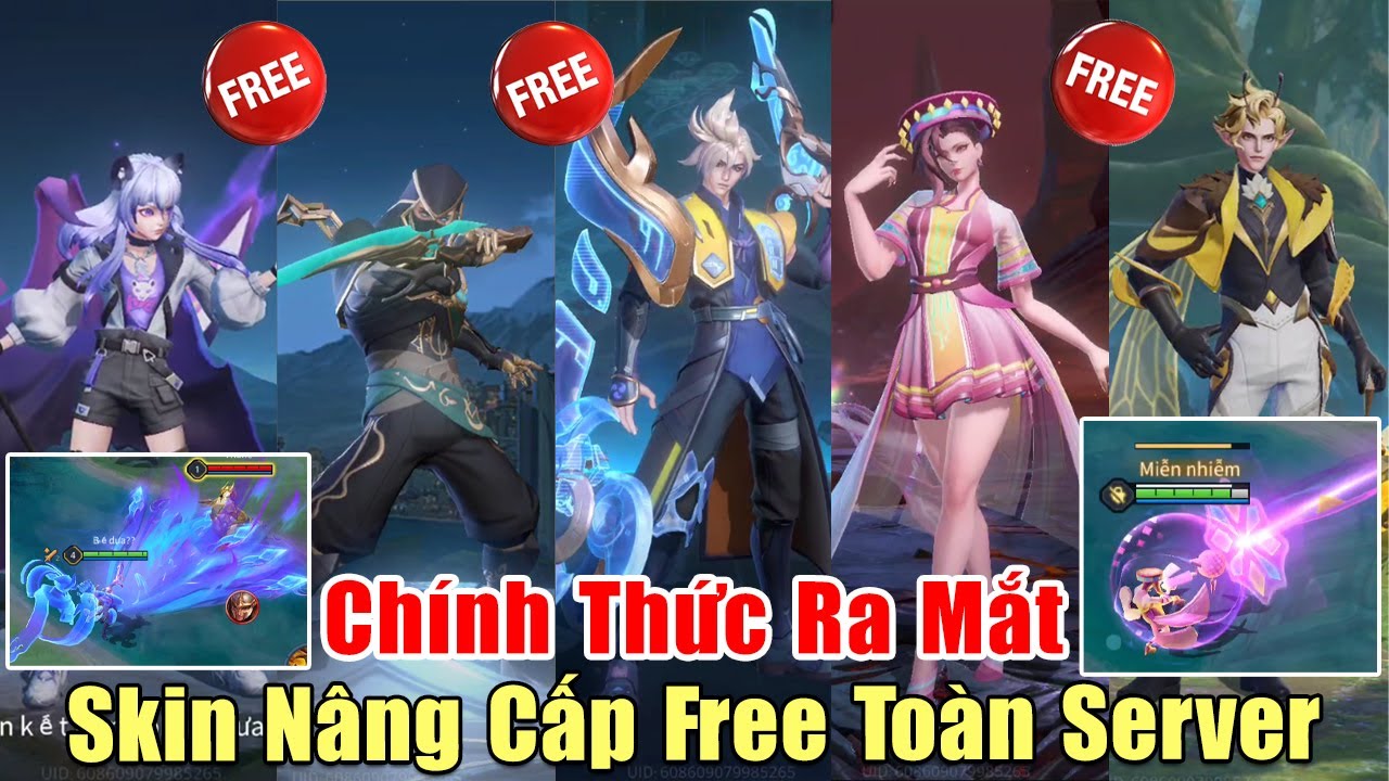 [Gcaothu] Chính thức ra mắt 8 siêu phẩm mới Full hết hiệu ứng – Miễn phí toàn Server Skin nâng cấp