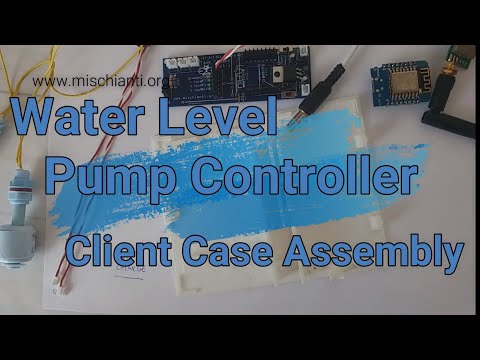 Wireless LoRa Remote Water Tank Level and pump controller esp8266: Client, insert component in case