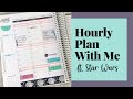 Erin Condren Hourly Plan With Me | Feat. Star Wars!!