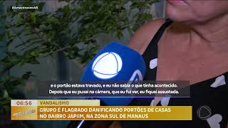 Vandalismo no Japiim: moradores denunciam grupo que danifica casas (24/04/2026)