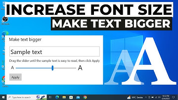 How to Increase Font Size in Windows 10 2024