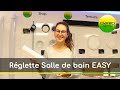 Réglette LED Etanche Salle De Bain Avec Interrupteur CLAREO 45cm 7W 130lm/W IP44 V1