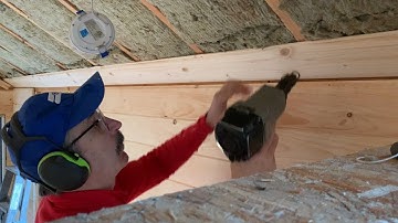 Installing Tongue & Groove Pine on Ceiling Without Help By Yourself