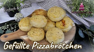 Gefüllte Pizzabrötchen / Perfekte Grillbeilage oder Partysnack!👌