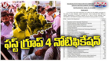 TSPSC Group 4 2022 Notification Released For 9168 Posts | V6 Teenmaar