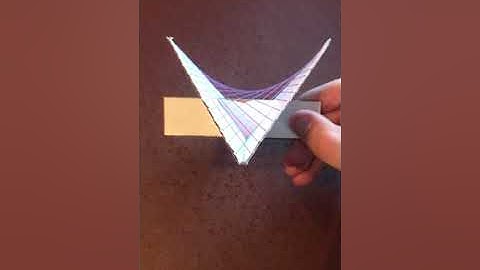 Hyperbolic paraboloid physical model