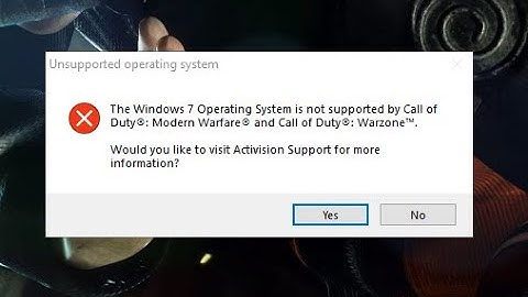 Warzone - Windows 7 operating system not supported (2022 FIXED 100%)