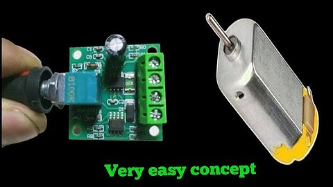 Dc motor speed control module 2A (1.8v-12v) | How to motor speed control