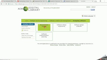 ACM classification Background Search