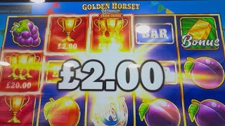 *NEW GAME* GOLDEN HORSEY 🐎 £2 SPINS UK SLOTS LET’S SEE WHAT HAPPENS!