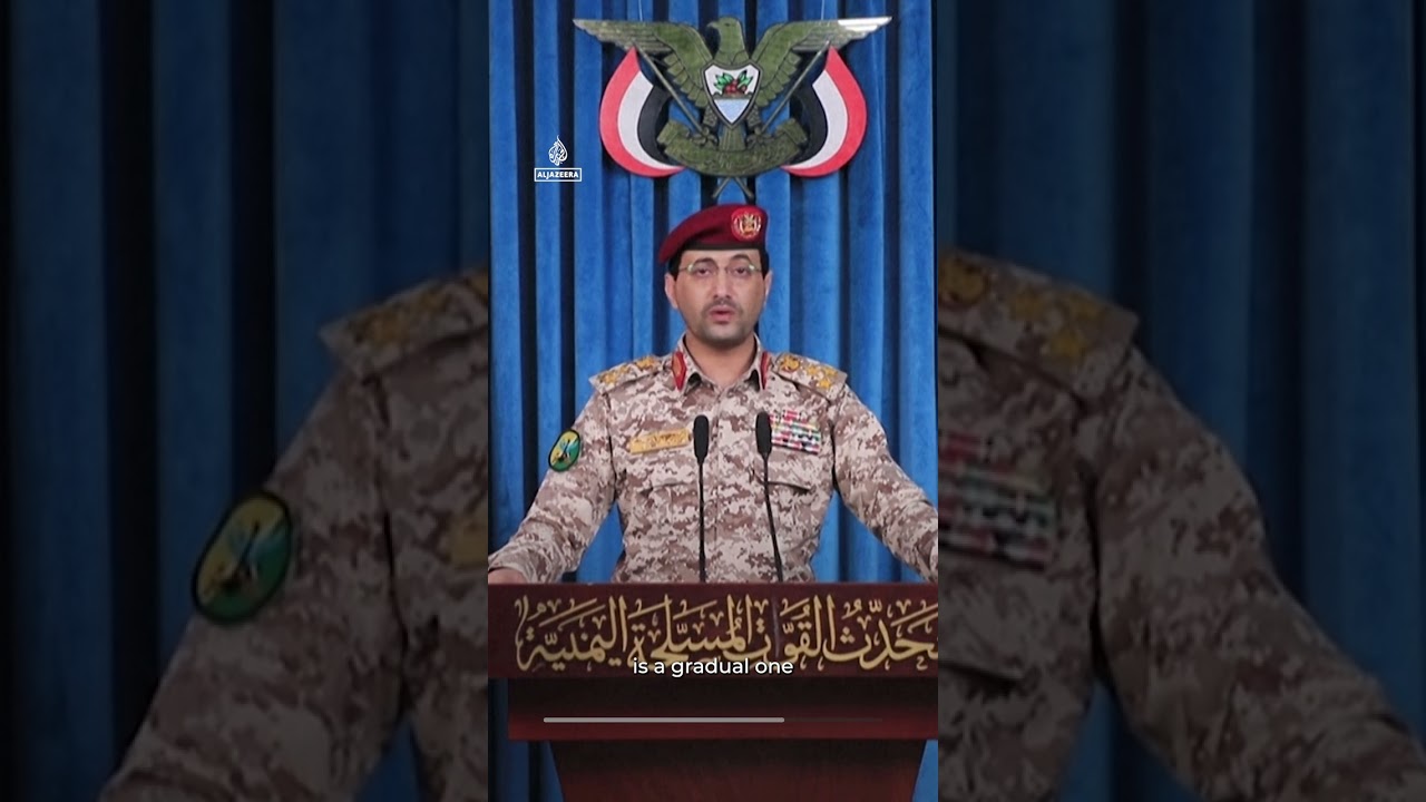 الحوثيون يقولون إنهم أطلقوا وابلاً صاروخياً رابعاً على إسرائيل | AJ #shorts
