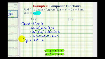 Ex 1:  Composition of Function