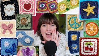 50 easy crochet GRANNY SQUARE ideas with free patterns (beginner friendly)