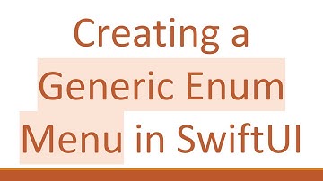 Creating a Generic Enum Menu in SwiftUI