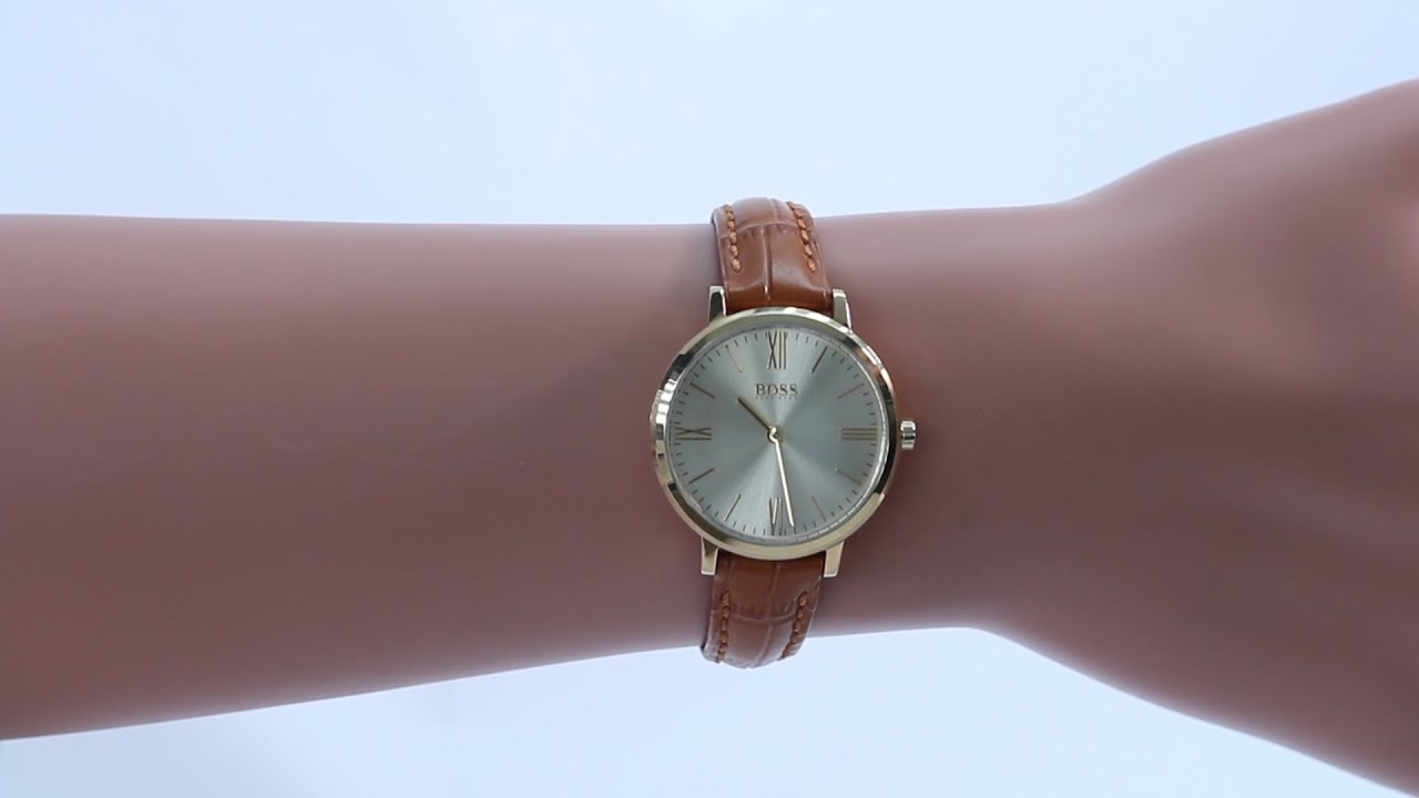 hugo boss jillian rose gold watch