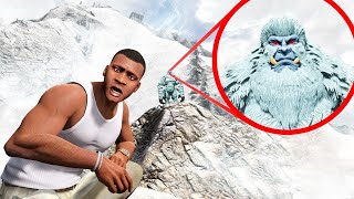 GTA 5 : FRANKLIN FOUND SNOW YETI in GTA 5 ! (GTA 5 mods)