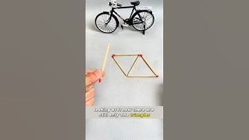 Move 3 Matches and Create 4 Triangles – Mind-Bending Puzzle! #shorts #puzzle